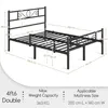 Yaheetech Cadre de lit métallique pour matelas 140 x 200 cm Voir les images du produit 2