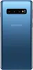 The back of a blue Samsung Galaxy S10 smartphone. Produktbild-Vorschau