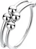 INF Anti-Stress-Ring verstellbar Kupfer silberfarben Silber Produktbild-Vorschau 1