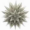 A single, folded paper star decoration. Produktbild-Vorschau