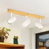 ZMH Plafonnier Blanc Spot de plafond 3 flammes en bois Voir les images du produit 2