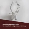 Wanddeko Hirschkopf Weiß 30 cm handgefertigt aus Mangoholz Produktbild-Vorschau 5