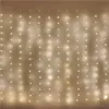 LED vánoční drop řetěz – záclona, 1,7x1,5 m, venkovní i vnitřní, teplá bílá, programy Náhled obrázku produktu