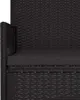 vidaXL Záhradná lavica s 2 sedadlami a vankúšom Black Poly Náhľad obrázku produktu 6