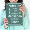 Metallschild XL in 21x28 cm mit schönem Spruch über das Produktbild-Vorschau 3