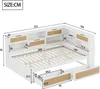 MODFU Schlafsofa 140×200 cm，Kinderbett Jugendbett Produktbild-Vorschau 7