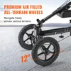 VEVOR knee scooter, deambulatore in alluminio con manubrio Anteprima dell’immagine prodotto 4