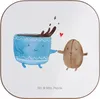Mr. & Mrs. Panda Getränkeuntersetzer Kaffee Bohne - Weiß - Produktbild-Vorschau 1