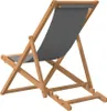 vidaXL Plážové kreslo skladacie z masívneho dreva Teak Grey Náhľad obrázku produktu 5