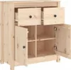 vidaXL Příborník 70x35x80 cm borovice masiv Náhled obrázku produktu 7