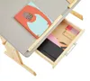 Kinderschreibtisch OLIVIA aus Kiefer in natur/grau, schöner Produktbild-Vorschau 5