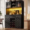 Hoge kast, zwart, met acrylfront, LED-lichtstrip, Productafbeelding-voorbeeld 1