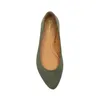 Olivfarbene Damen Ballerinas aus Samtleder mit sehr weicher Produktbild-Vorschau 5