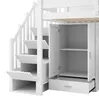 Hochbett mit Schreibtisch, Schrank, Regal, Stauraumtreppe, Produktbild-Vorschau 7
