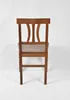 The back view of a wooden chair. Produktbild-Vorschau