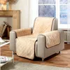Wohnglück Wende-Schutzdecke Sessel braun-beige Produktbild-Vorschau 2