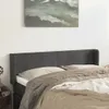 Kopfteil mit Ohren Dunkelgrau 147x16x78/88 cm Samt Produktbild-Vorschau 2