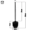 BigDean 4 Stück Klobürste Schwarz – Toilettenbürste Produktbild-Vorschau 3