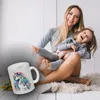 Einhorn-Mama mit Kind Glas Tasse Produktbild-Vorschau 3