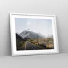 Gerahmtes Poster - Weißer Rahmen - Weg Berg Gipfel - 50x40 Produktbild-Vorschau 8
