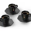 Sada 4 šálků BIALETTI PERFETTO MOKA Porcelán 4x 75 ml Černá Náhled obrázku produktu 3