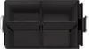 A top-down view of a black car organizer with four compartments. Náhled obrázku produktu