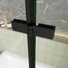 AICA 90cmx140cm Schwarz Badewannenaufsatz 6mm NANO ESG-glas Produktbild-Vorschau 6