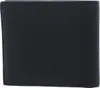 A black leather wallet is shown from the front. Anteprima dell’immagine prodotto