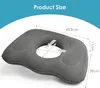A diagram showing the dimensions of an inflatable seat cushion. Náhled obrázku produktu