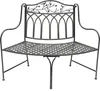 DanDiBo Gartenbank Wetterfest Halbrund aus Metall Braun Produktbild-Vorschau 8