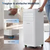 Mobiles Klimagerät 9000 BTU mit Abluftschlauch, 4-in-1 Produktbild-Vorschau 9