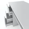 STIV Möbel | Bureau 90x50x77 cm blanc mat/blanc brillant | Voir les images du produit 4