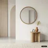 sweeek - Runder Spiegel aus Heveaholz Ø60cm - Ø60 cm Produktbild-Vorschau 4
