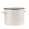 Emaille Topf 5L beige creme Kochtopf Universaltopf Produktbild-Vorschau 3