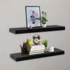 vidaXL Schweberegale 2 Stk. Schwarz 60 x 20 x 3,8 cm Produktbild-Vorschau 2