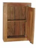 Moderner Bad Hängeschrank Massivholz Teak Braun 60x42x15 cm Produktbild-Vorschau 2