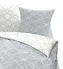 Dormisette Biber biancheria da letto 2 pezzi grigio argento Anteprima dell’immagine prodotto 3