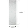 A long, narrow fabric panel with a leaf pattern, with dimensions indicated by arrows and text. Náhled obrázku produktu