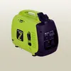 A green and black portable generator is shown against a light gray background. Produktbild-Vorschau