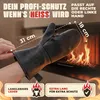 Grillhandschuh aus Rindspaltleder – hitzebeständig mit Produktbild-Vorschau 2