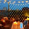 Izrielar Filet lumineux solaire 2x2M blanc chaud Chaîne de Voir les images du produit 1