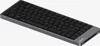 A studio shot of a gray and black mechanical keyboard against a white background. Produktbild-Vorschau