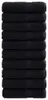 vidaXL Serviettes de bain SOLUND Premium, lot de 10, noir, Voir les images du produit 7