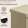 CASARIA® Hocker mit Stauraum Faltbar Deckel Gepolstert Produktbild-Vorschau 5