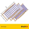 Chaise longue - rayures larges - lilas - pliable - en bois Voir les images du produit 3