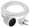 Prodlužovací kabel 2 m / 1 zásuvka / bílý / PVC / 1 mm2 Náhľad obrázku produktu