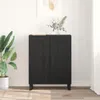 vidaXL Sideboard noir imitation chêne 69,5 x 34 x 90 cm Voir les images du produit 4