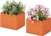 COSTWAY 2er Blumenkübel wetterfest mit Abflusslücken, Produktbild-Vorschau 1