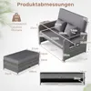 COSTWAY Polyrattan Sonnenliege, Gartenliege mit Produktbild-Vorschau 3