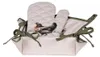Clayre & Eef Brotkorb 35x35x8 cm Beige Baumwolle Produktbild-Vorschau 4